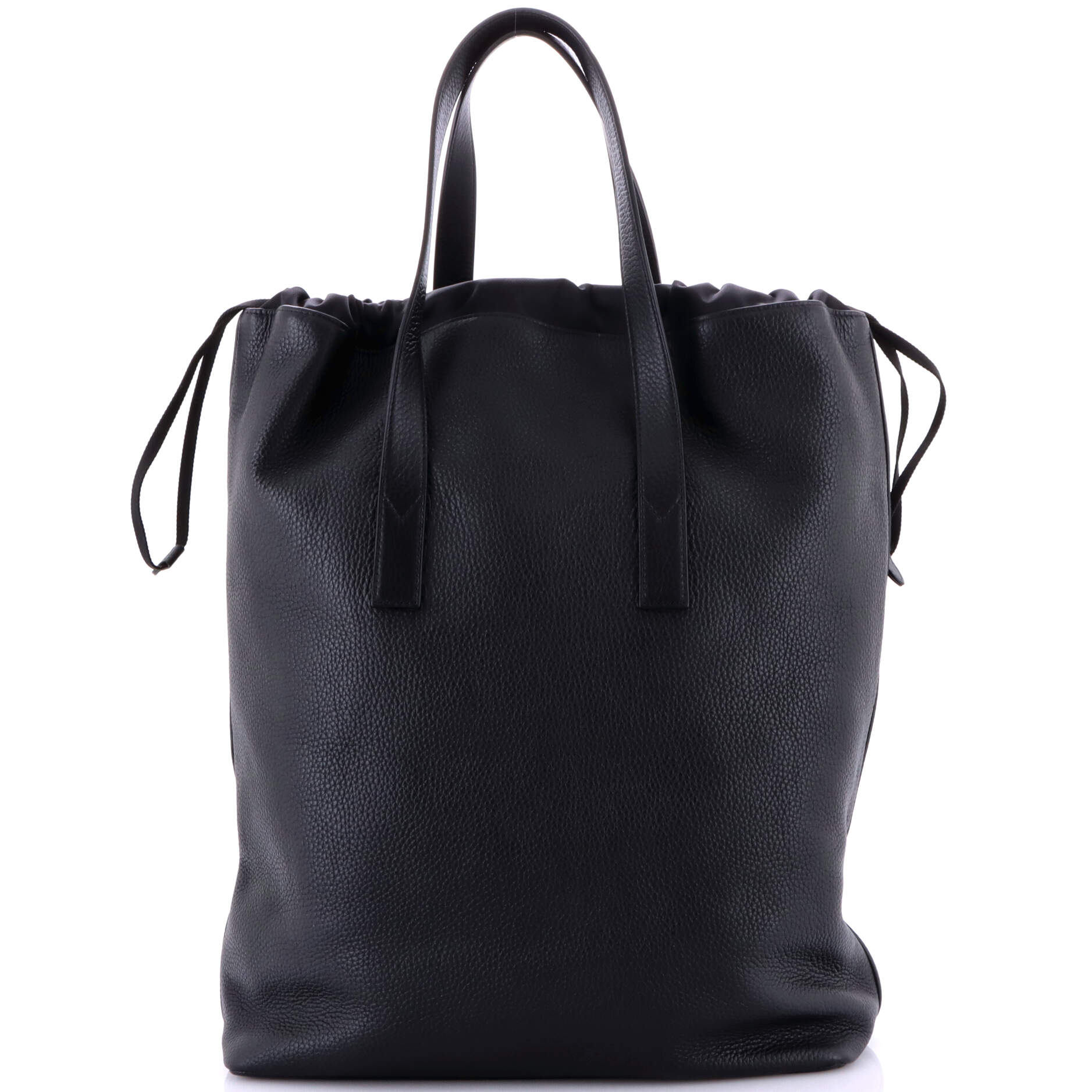 Pre-Loved Louis Vuitton Cabas Light Drawstring Bag Initials Taurillon Leather - Image 4