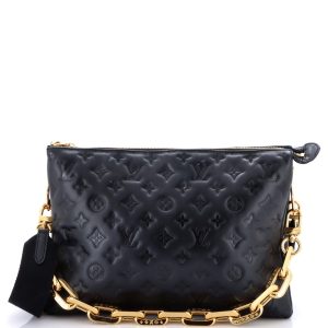 Pre-Loved Louis Vuitton Coussin Bag Monogram Embossed Lambskin MM