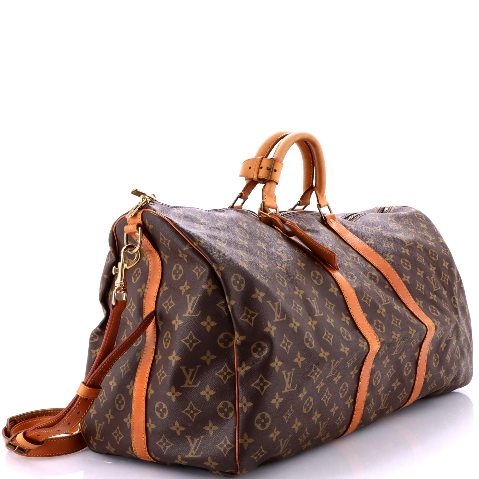 Pre-Loved Louis Vuitton Keepall Bandouliere Bag Monogram Canvas 60 - Image 2