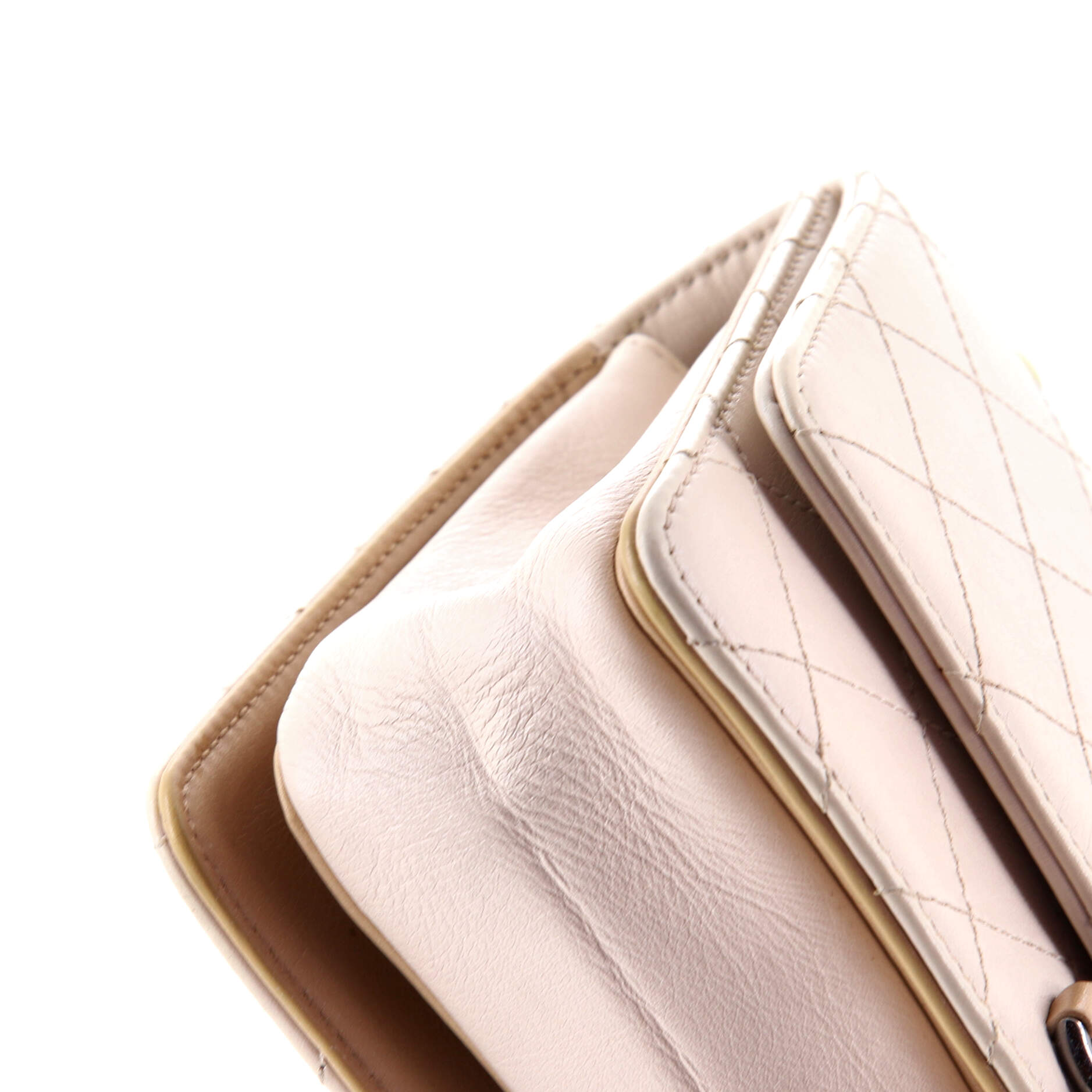 Pre-Loved Chanel CC Chain Flap Shoulder Bag Quilted Calfskin Small - Image 6