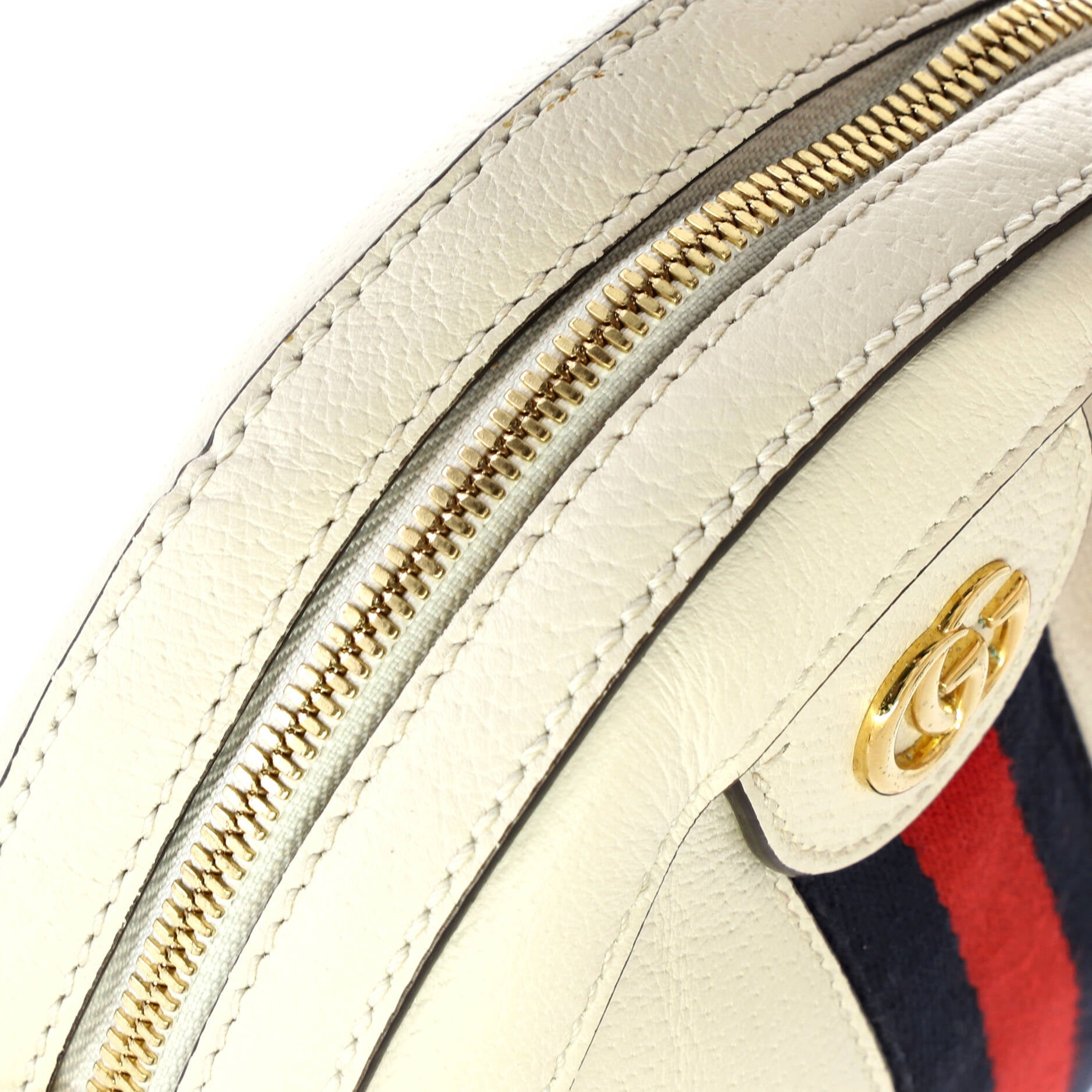 Pre-Loved Gucci Ophidia Round Shoulder Bag Leather Mini - Image 7