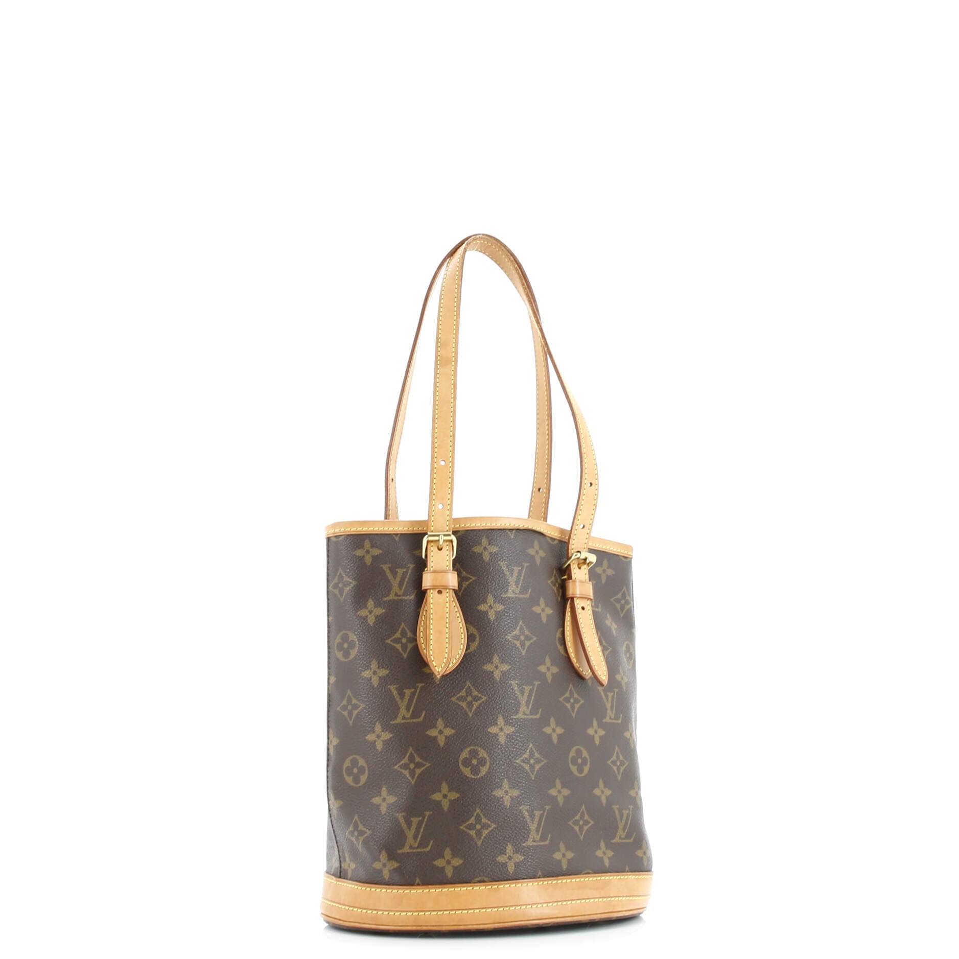 Pre-Loved Louis Vuitton Petit Bucket Bag Monogram Canvas - Image 3