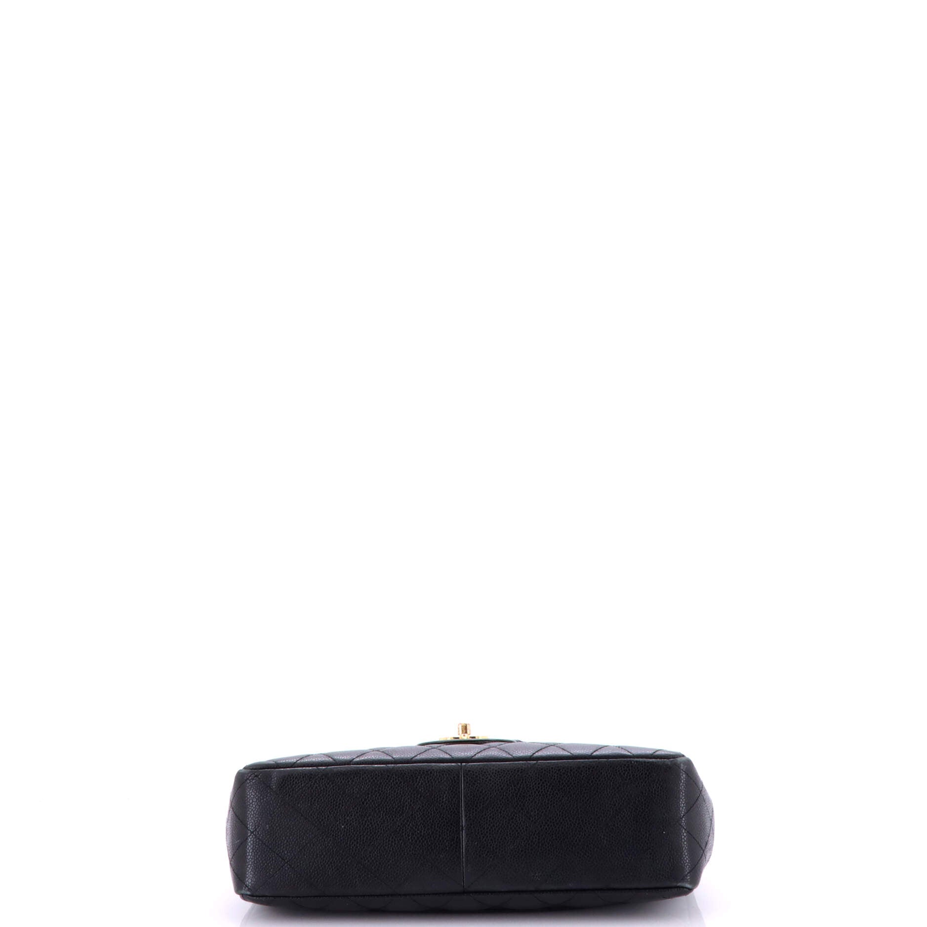 Pre-Loved Chanel Classic Double Flap Bag Quilted Caviar Jumbo - Image 5