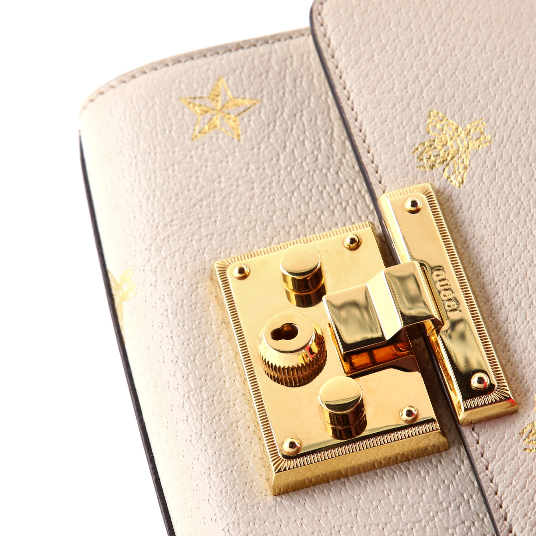 Pre-Loved Gucci Padlock Shoulder Bag Printed Leather Small - Image 7