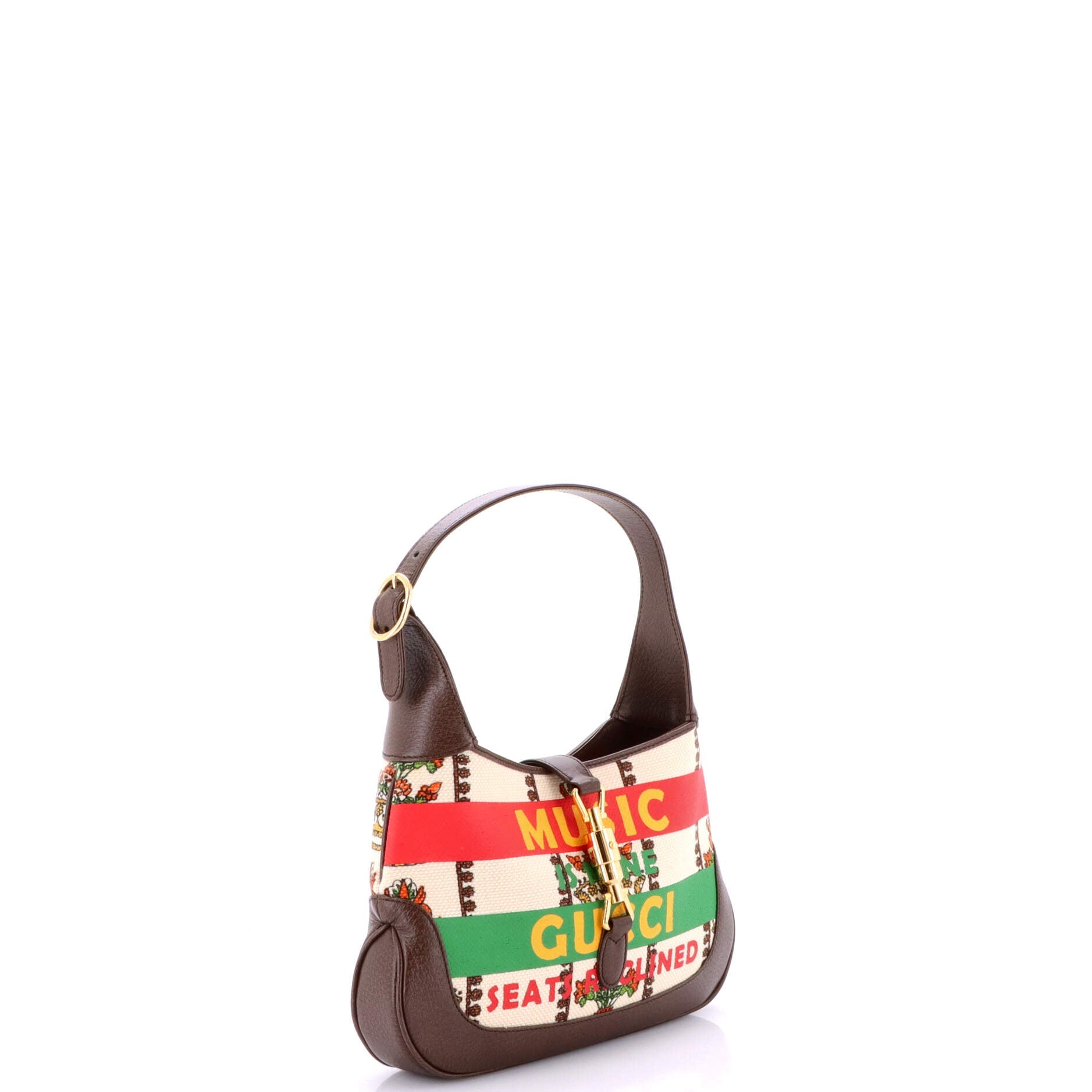 Pre-Loved Gucci 100 Jackie 1961 Hobo Limited Edition Canvas Small - Image 2