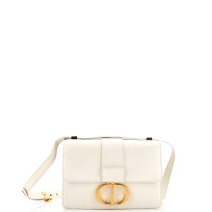 Pre-Loved Christian Dior 30 Montaigne Flap Bag Leather