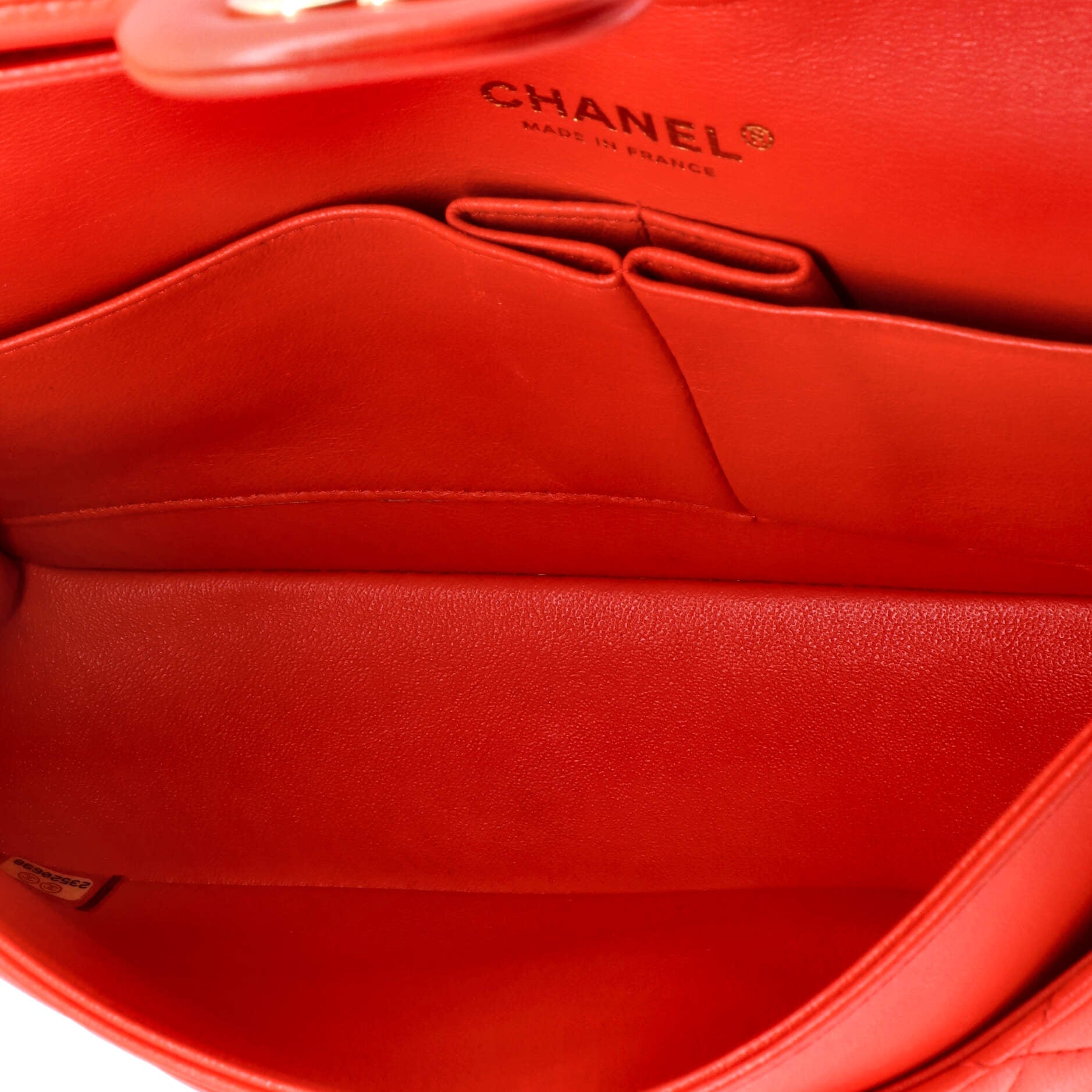 Pre-Loved Chanel Classic Double Flap Bag Quilted Lambskin Medium - Image 6