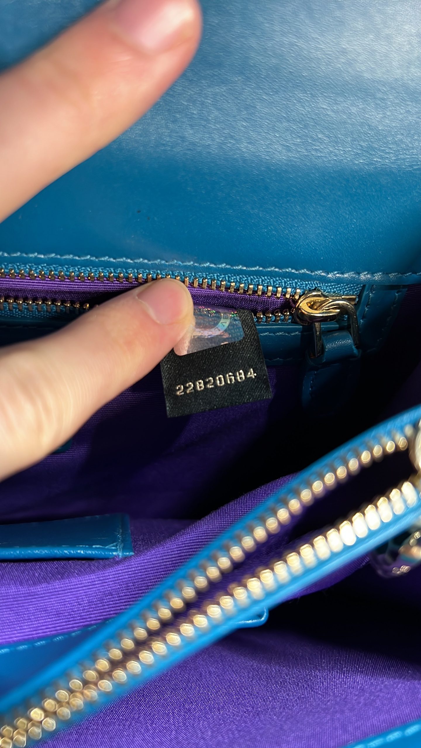 Pre-Loved Bvlgari Serpenti Forever Shoulder Bag Leather and Stingray Medium - Image 9