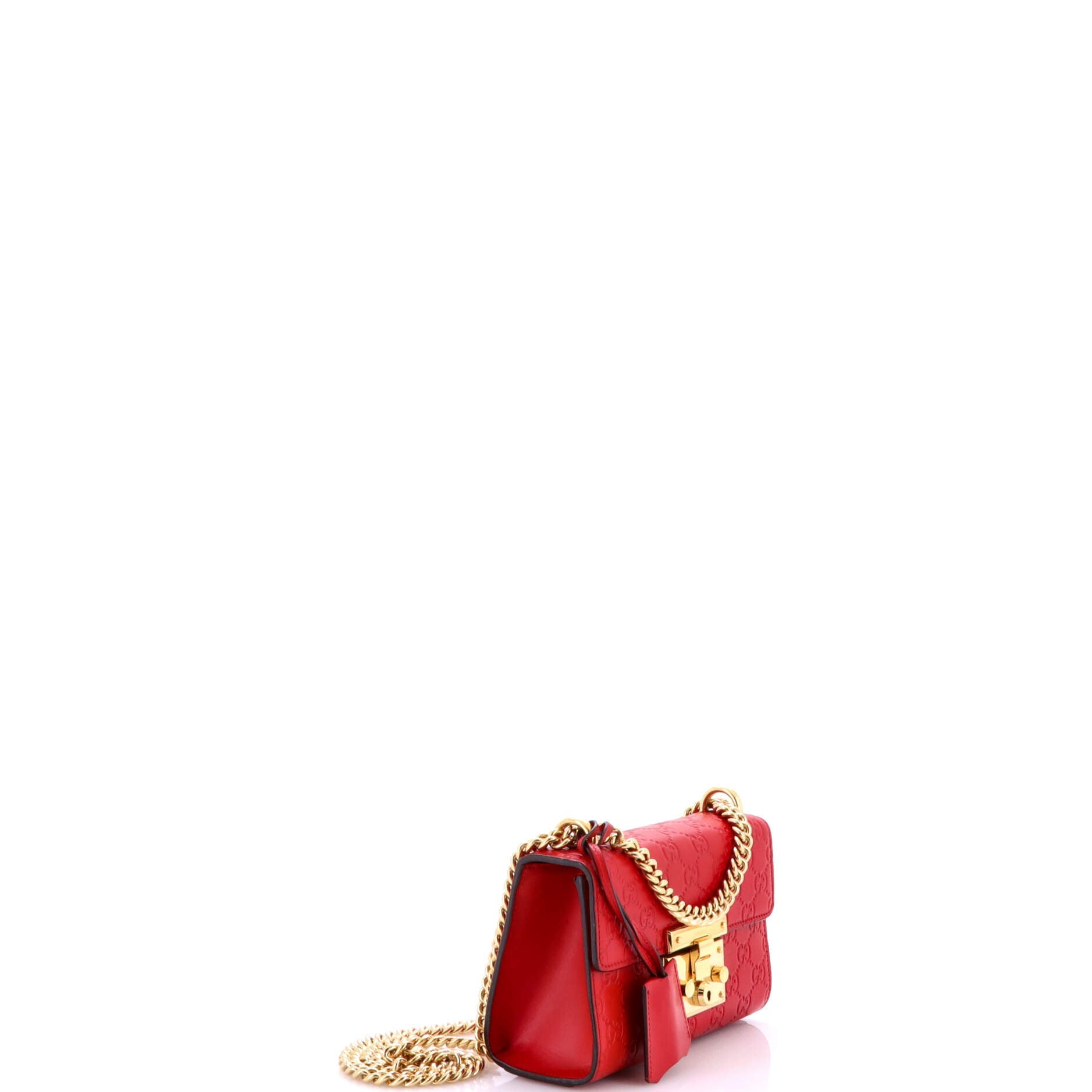 Pre-Loved Gucci Padlock Shoulder Bag Guccissima Leather Small - Image 2