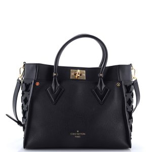 Pre-Loved Louis Vuitton On My Side Tote Monogram Tuffetage Leather MM