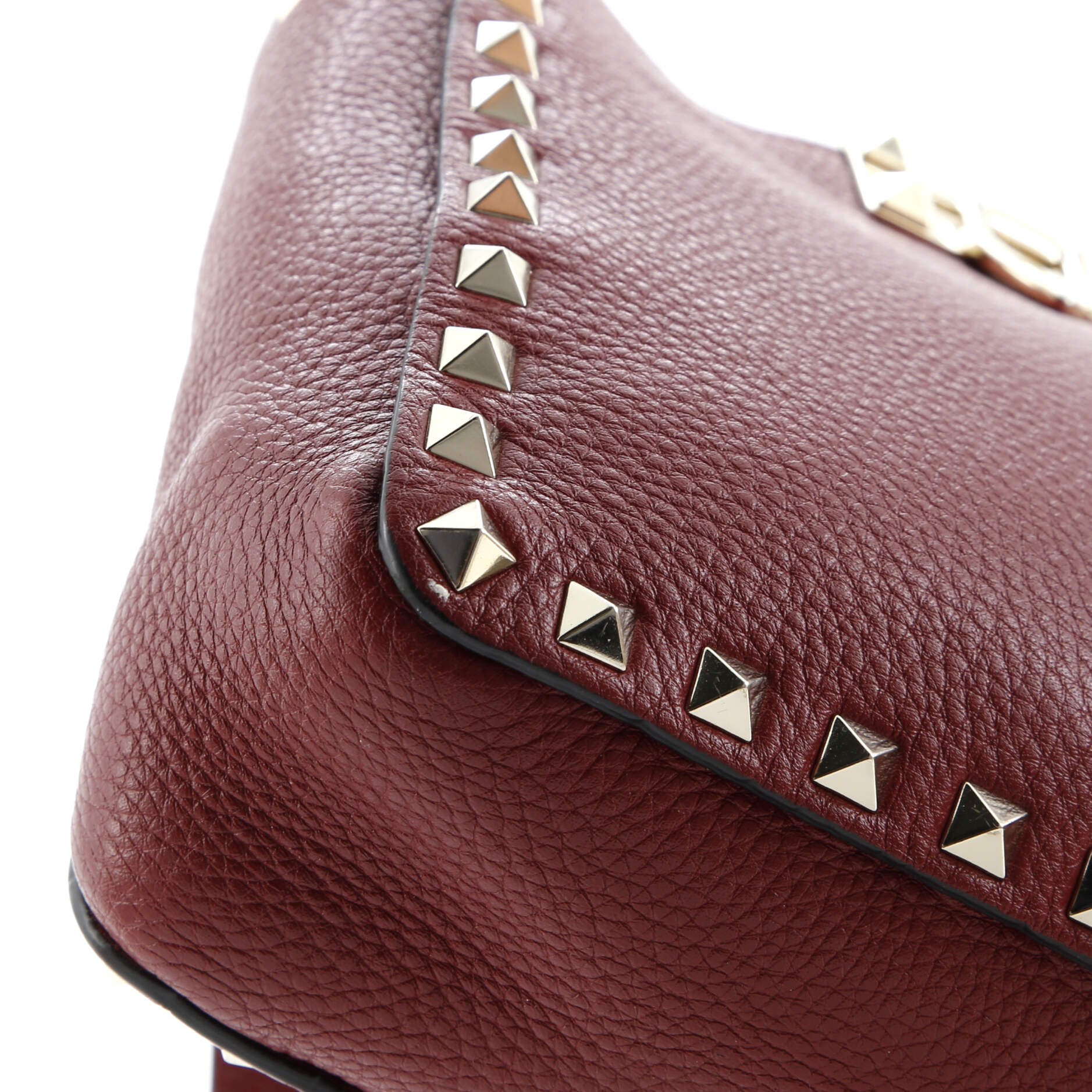 Pre-Loved Valentino Rockstud Flip Lock Messenger Bag Leather Mini - Image 7