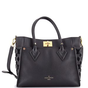 Pre-Loved Louis Vuitton On My Side Tote Monogram Tuffetage Leather MM