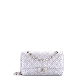 Pre-Loved Chanel Classic Double Flap Bag Quilted Perforated Lambskin Medium