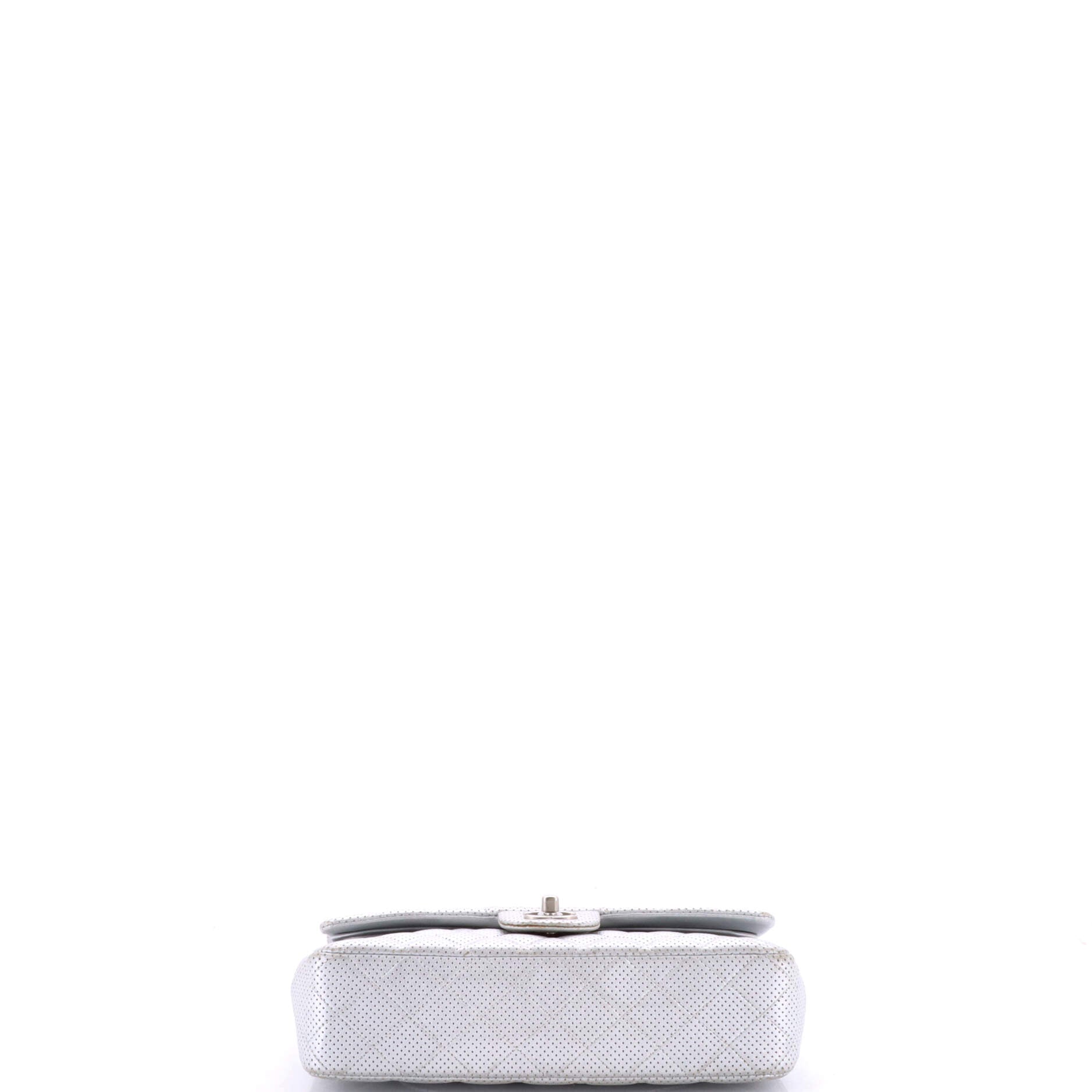 Pre-Loved Chanel Classic Double Flap Bag Quilted Perforated Lambskin Medium - Image 4