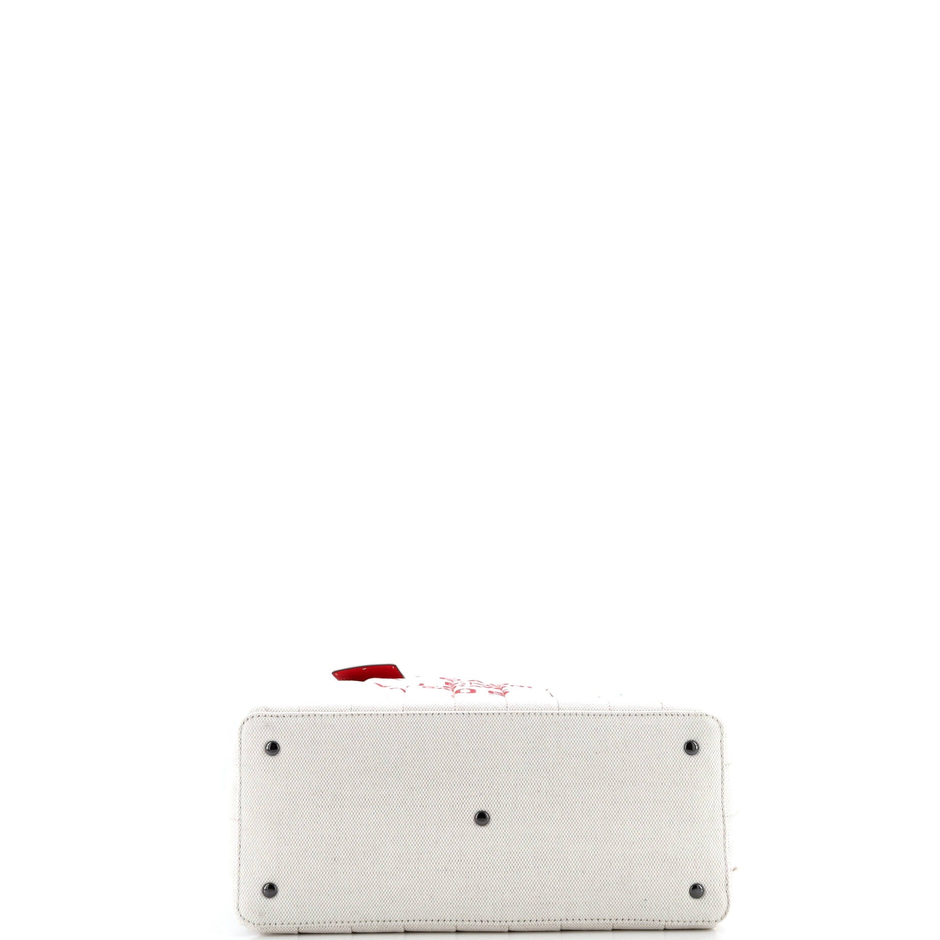 Pre-Loved Valentino Atelier 05 Tote Pleated Canvas Medium - Image 5