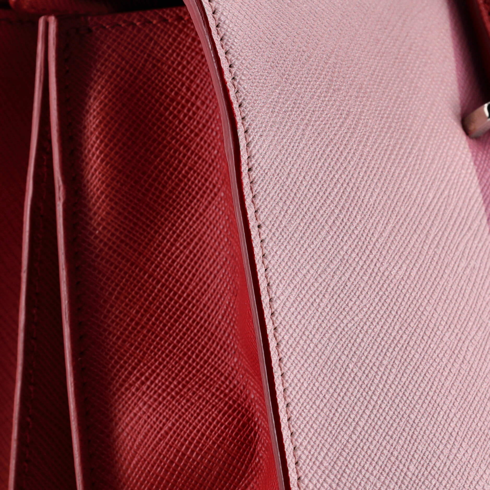 Pre-Loved Prada Turn Lock Tote Printed Saffiano Medium - Image 7