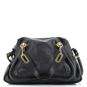 Pre-Loved Chloe Paraty Top Handle Bag Leather Medium