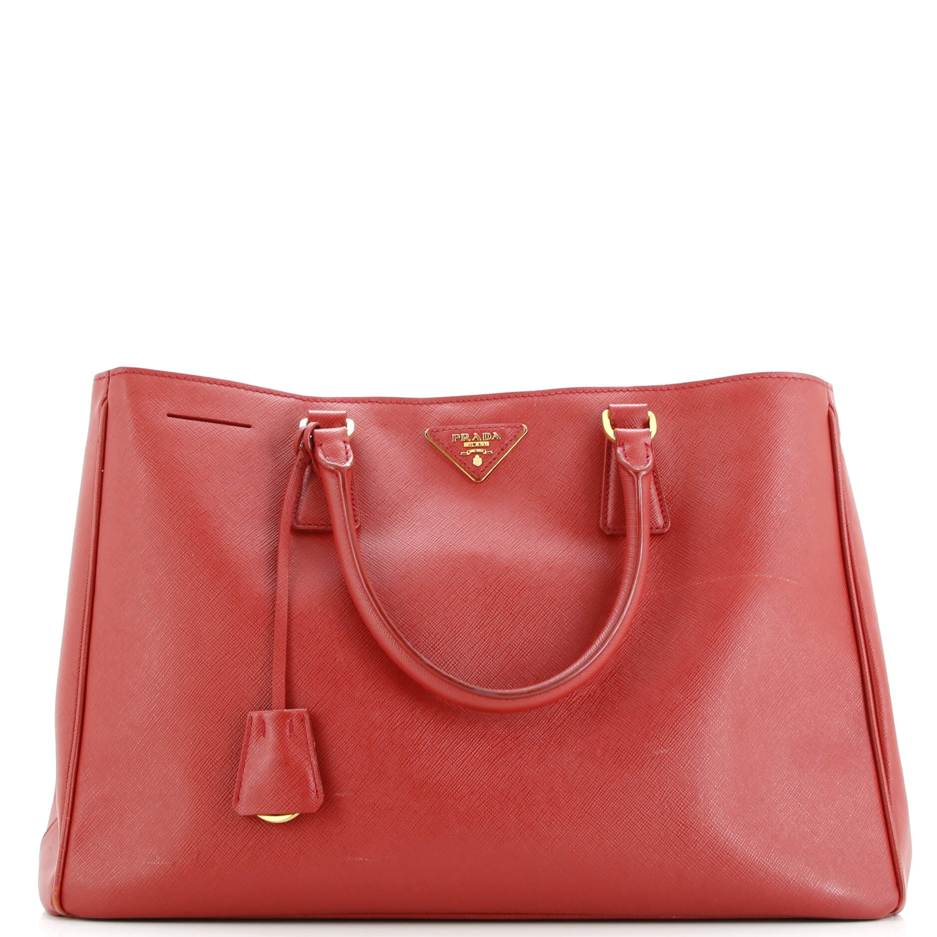 Pre-Loved Prada Lux Open Tote Saffiano Leather Large