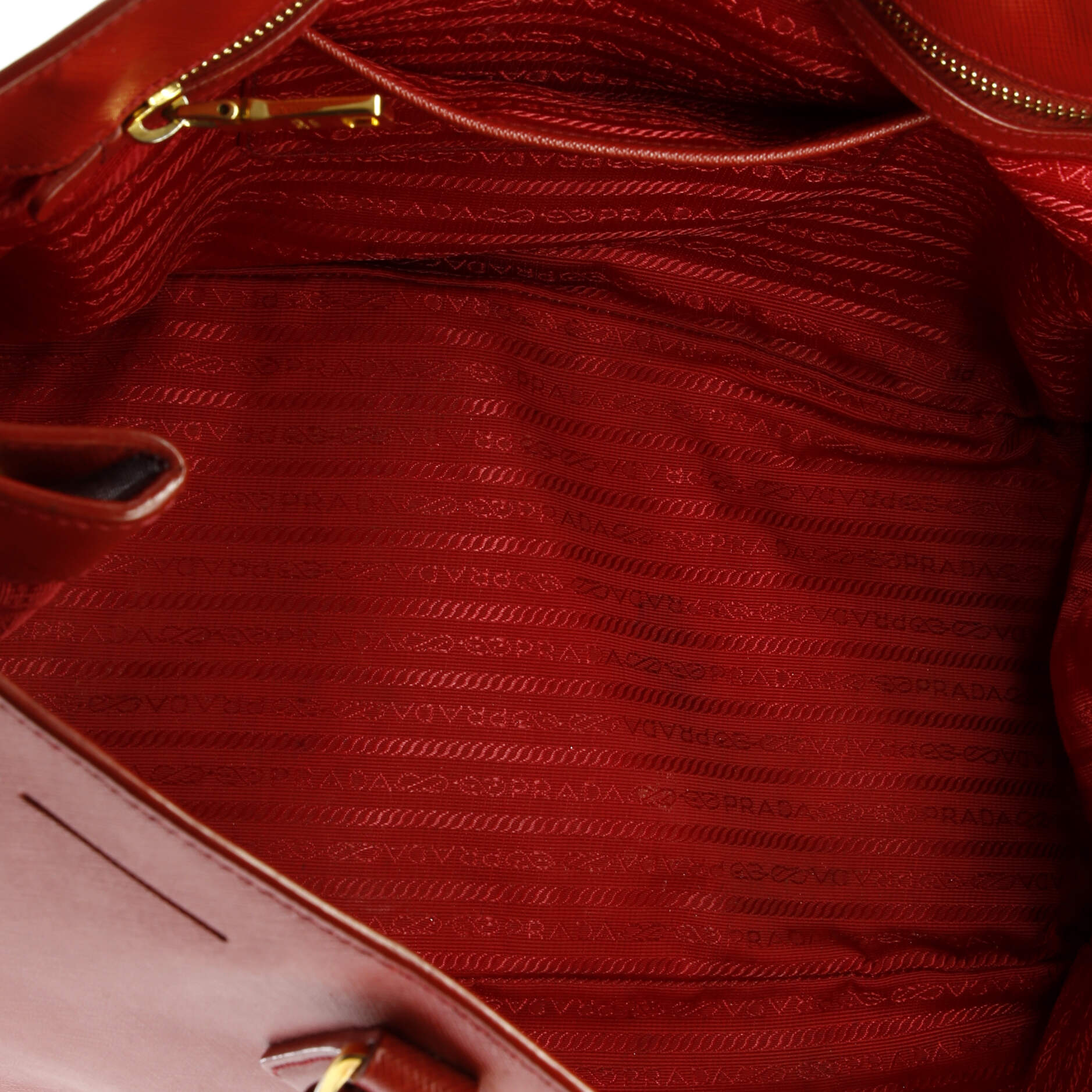 Pre-Loved Prada Lux Open Tote Saffiano Leather Large - Image 5