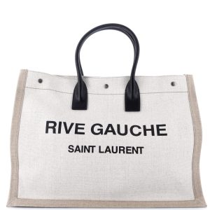 Pre-Loved Saint Laurent Rive Gauche Shopper Tote Canvas Large