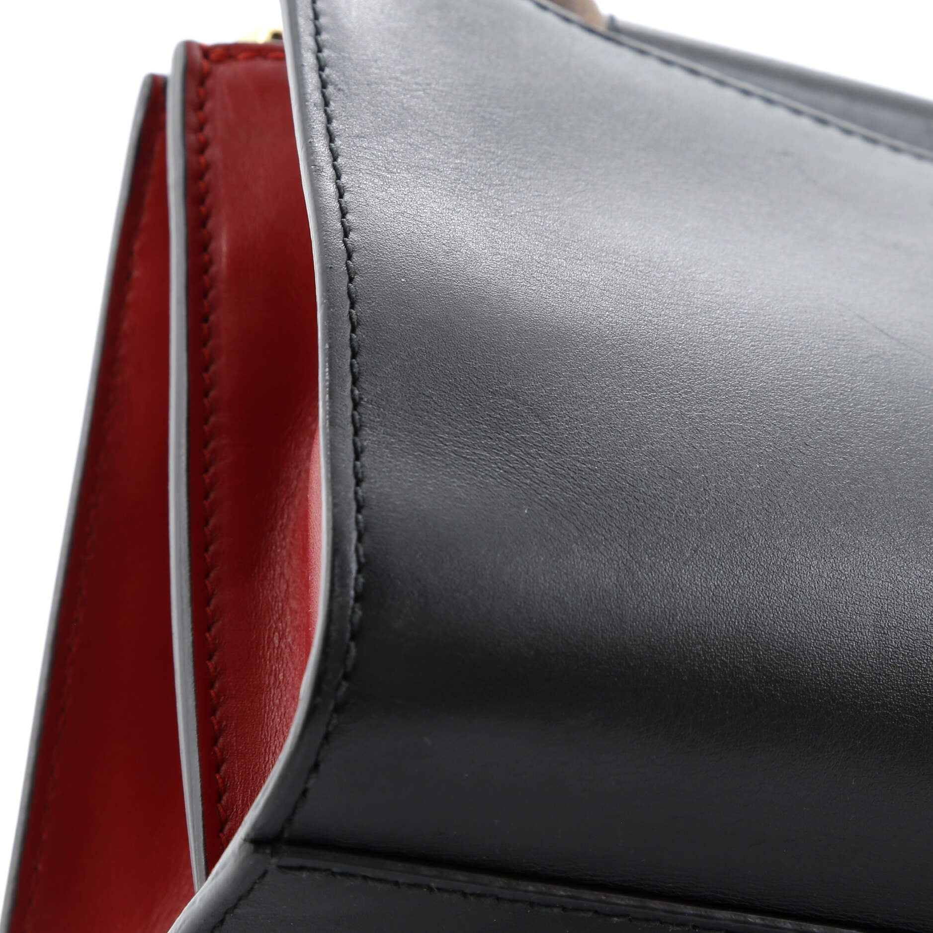 Pre-Loved Gucci Nymphaea Top Handle Bag Leather Mini - Image 7