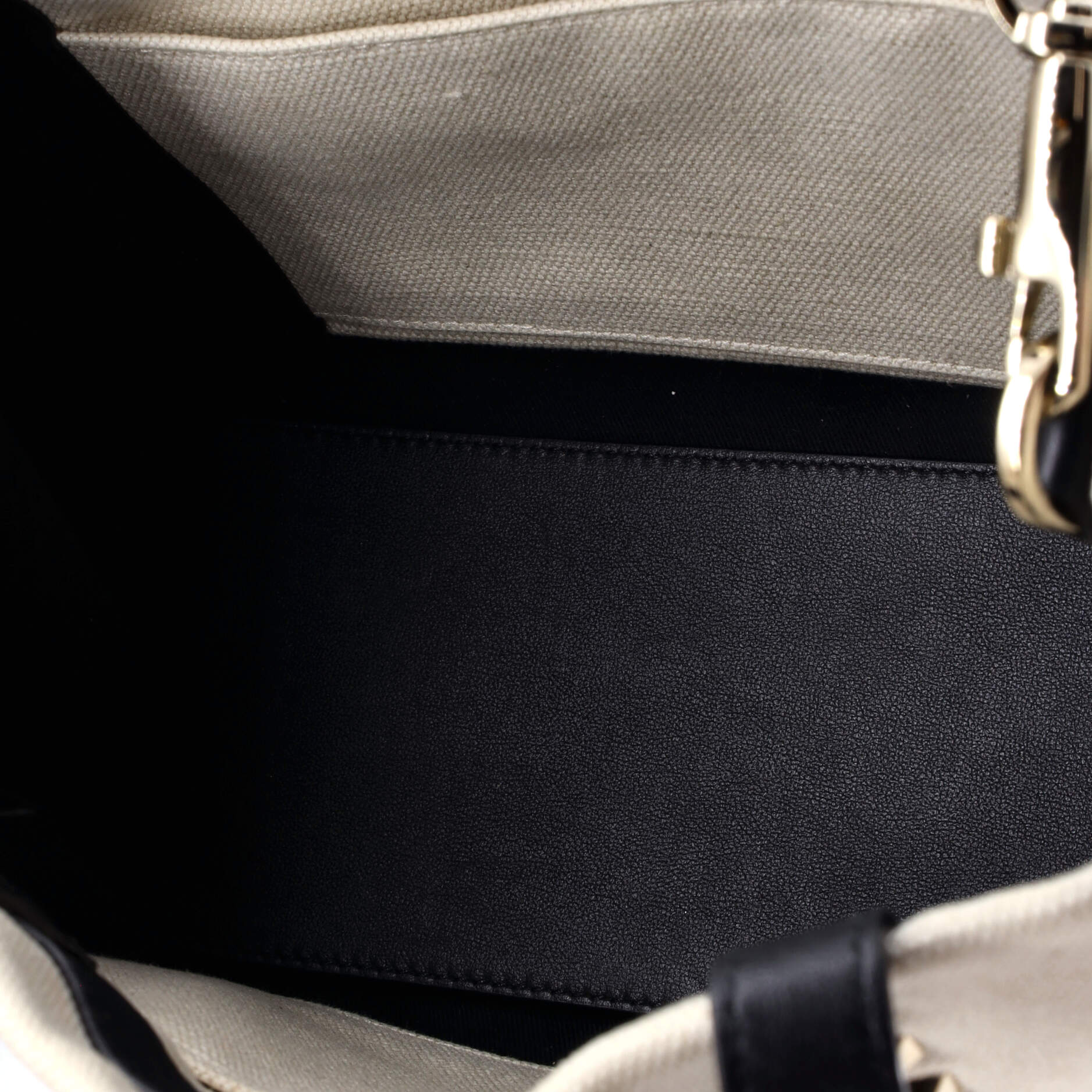 Pre-Loved Valentino Grande Plage VLTN Tote Canvas Small - Image 5