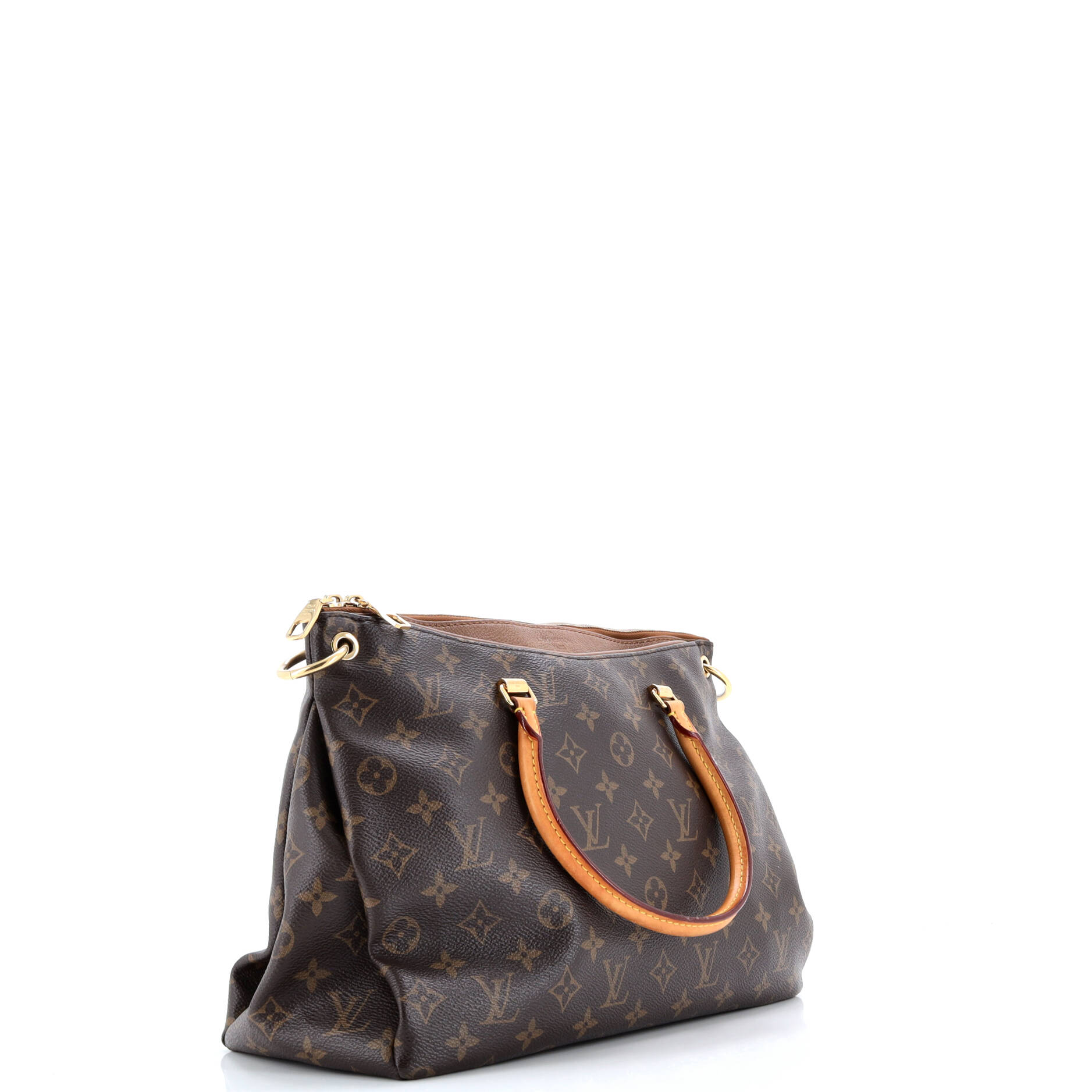 Pre-Loved Louis Vuitton Pallas Tote Monogram Canvas with Leather - Image 2