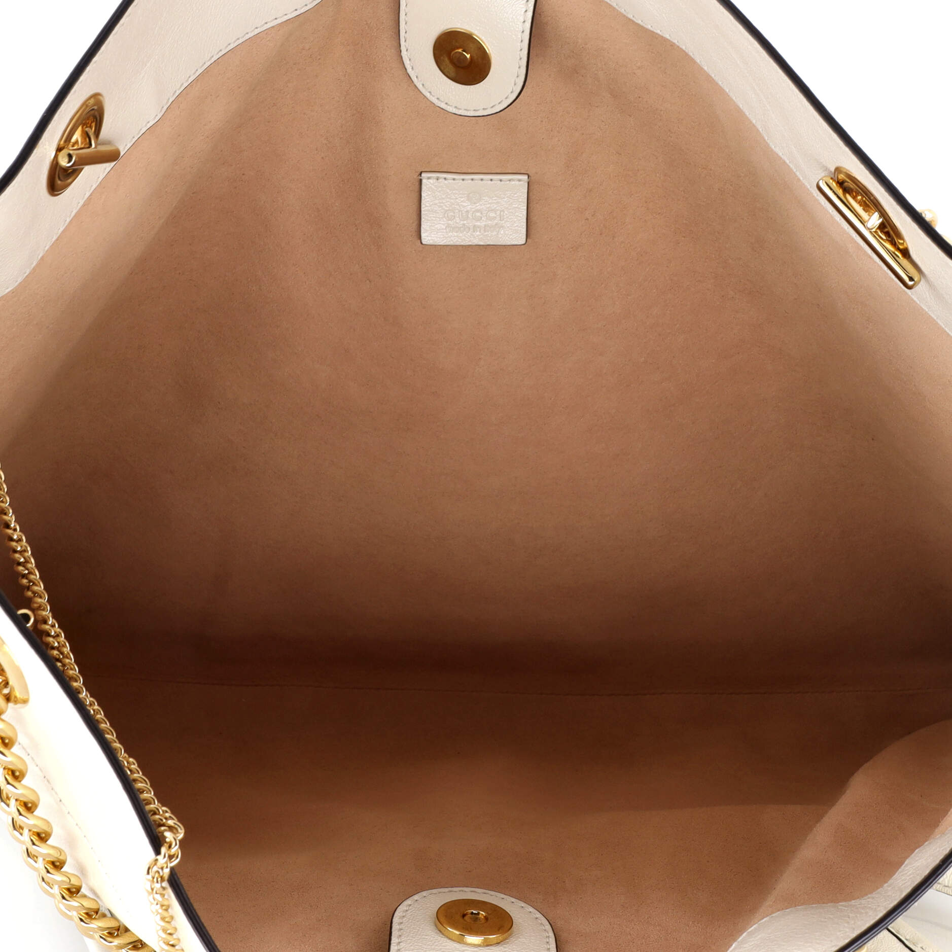 Pre-Loved Gucci Rajah Chain Tote Leather Large - Image 6