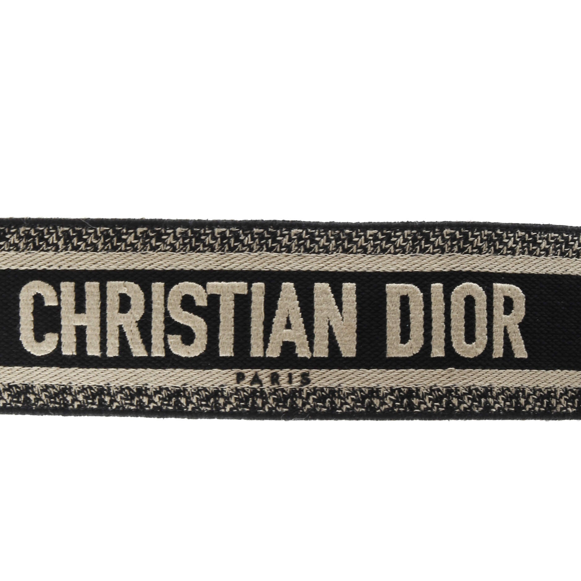 Pre-Loved Christian Dior Logo Shoulder Strap Embroidered Canvas - Image 3