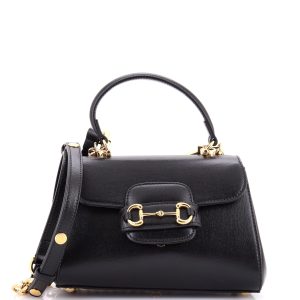 Pre-Loved Gucci Horsebit 1955 Top Handle Flap Bag Leather Mini