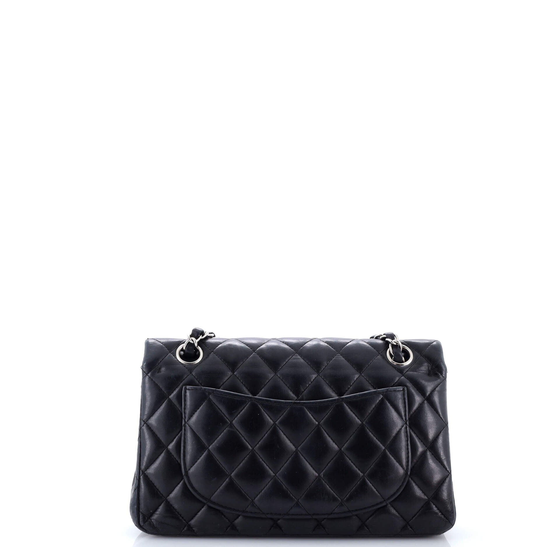 Pre-Loved Chanel Classic Double Flap Bag Quilted Lambskin Small - Image 3