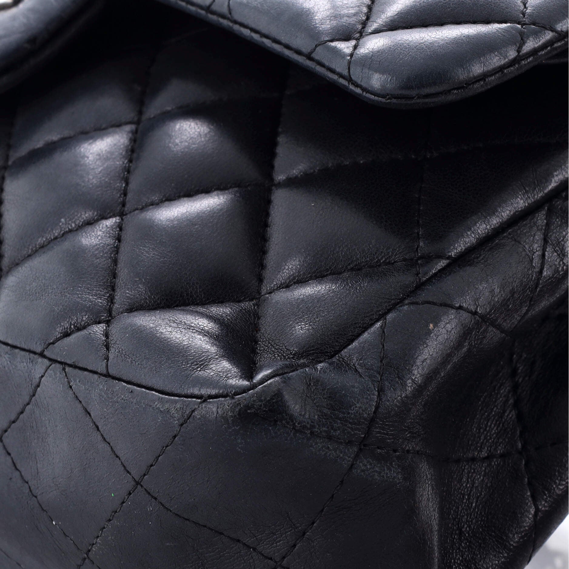 Pre-Loved Chanel Classic Double Flap Bag Quilted Lambskin Small - Image 6