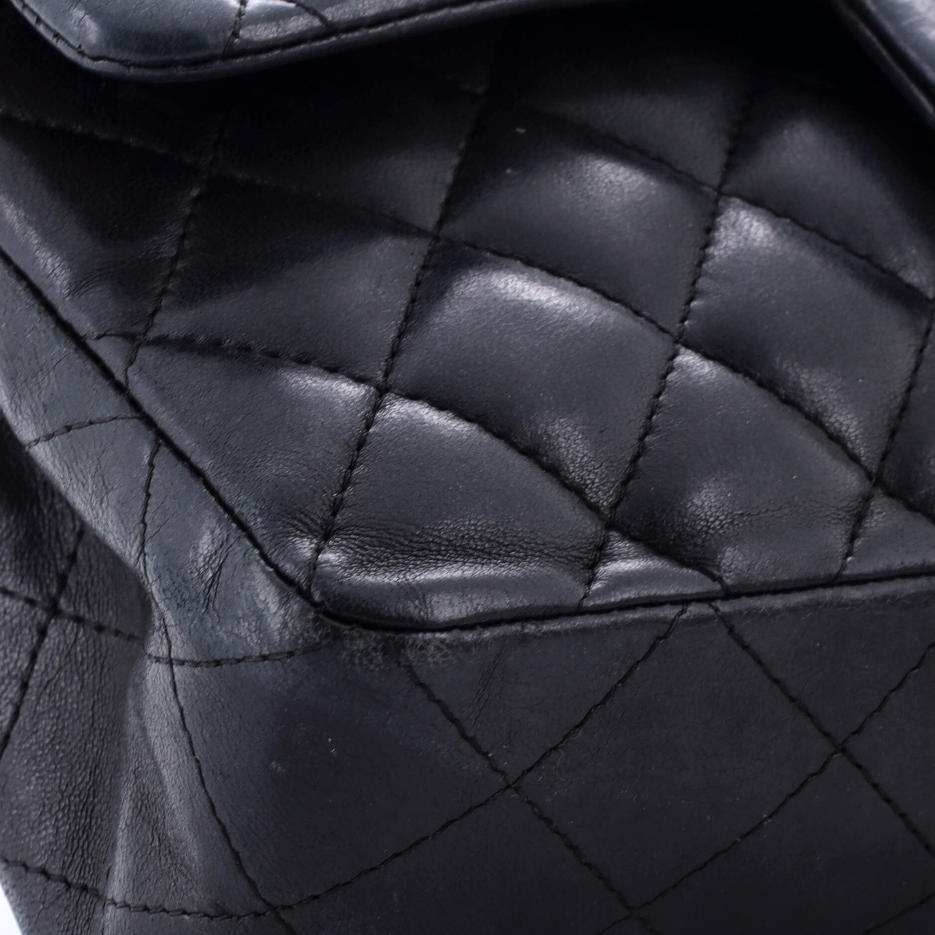 Pre-Loved Chanel Classic Double Flap Bag Quilted Lambskin Small - Image 7