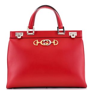 Pre-Loved Gucci Zumi Top Handle Bag Leather Medium