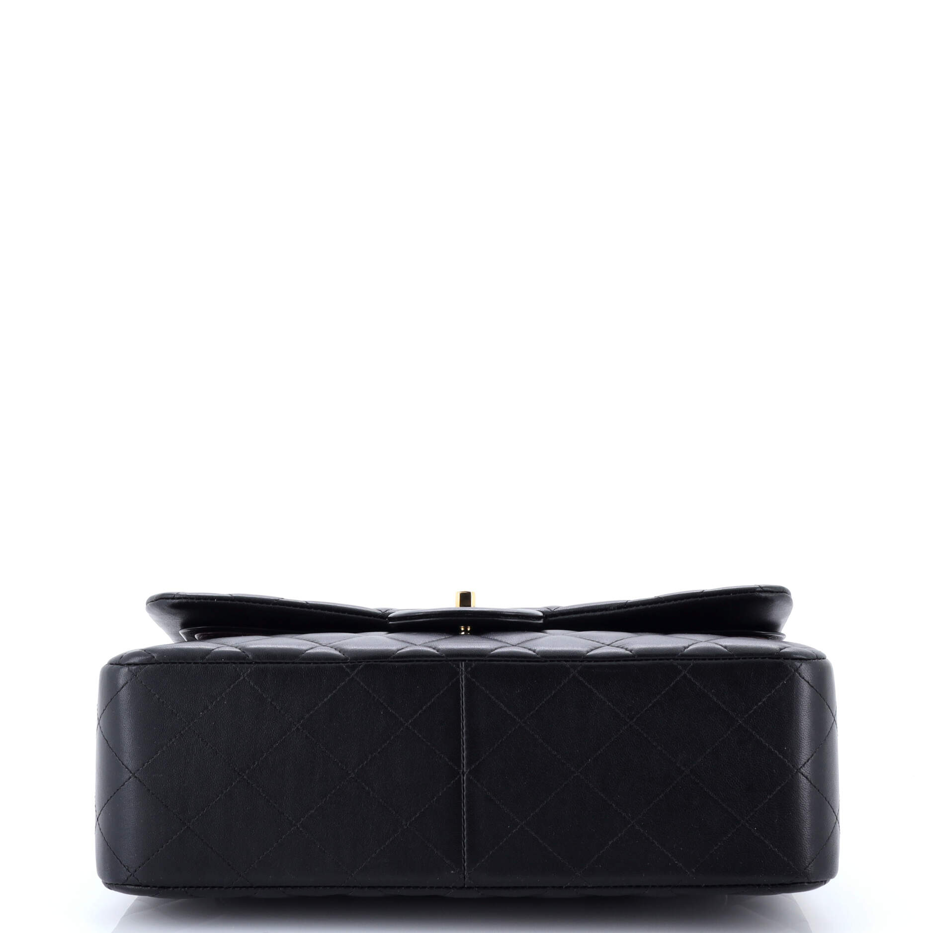 Pre-Loved Chanel Classic Double Flap Bag Quilted Lambskin Jumbo - Image 4