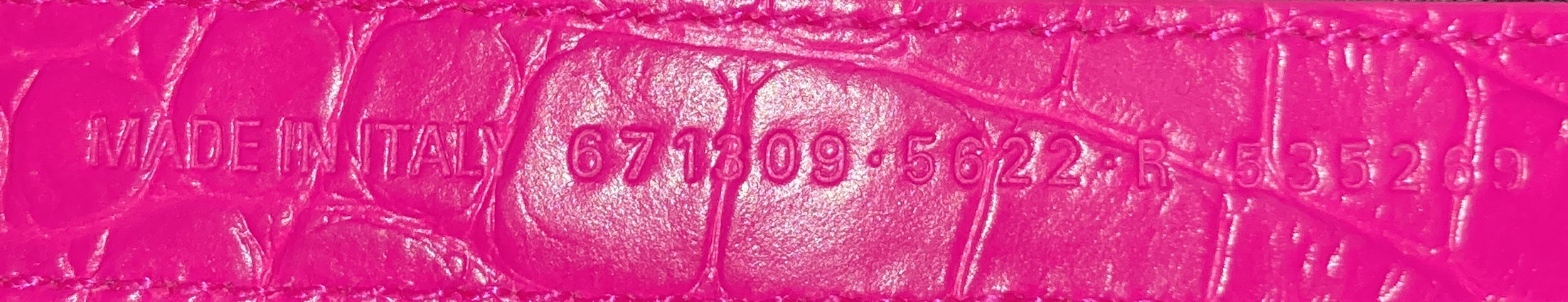 Pre-Loved Balenciaga Le Cagole Giant Studs Shoulder Bag Crocodile Embossed Leather XS - Image 8