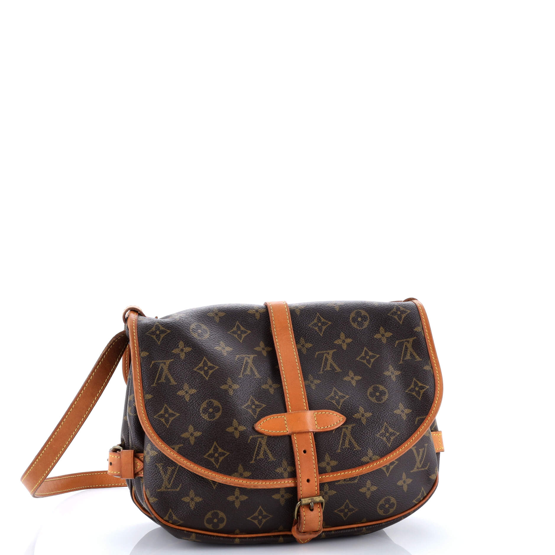 Pre-Loved Louis Vuitton Saumur Handbag Monogram Canvas 30 - Image 2