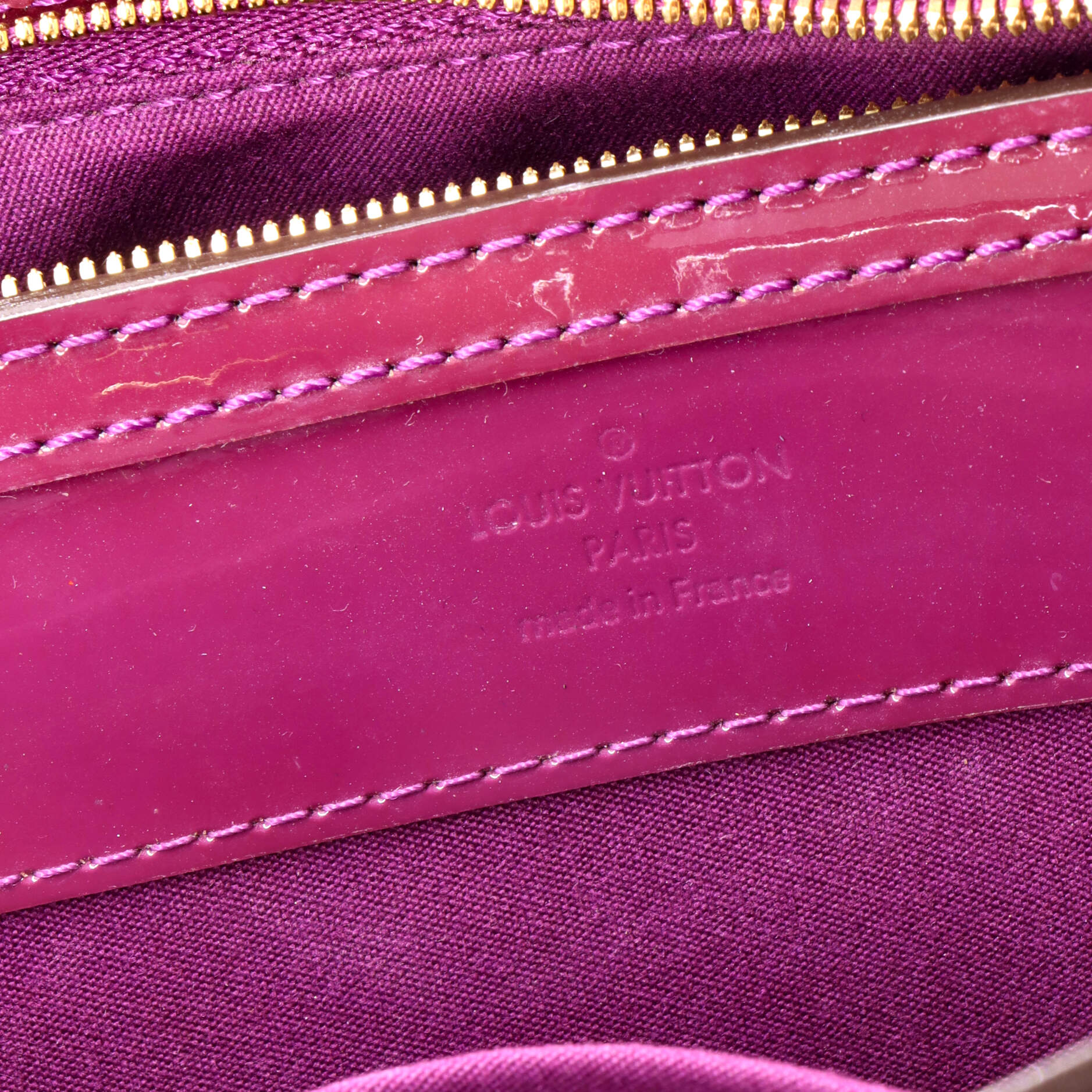 Pre-Loved Louis Vuitton Virginia Handbag Monogram Vernis PM - Image 6