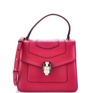 Pre-Loved Bvlgari Serpenti Forever Top Handle Bag Leather Small