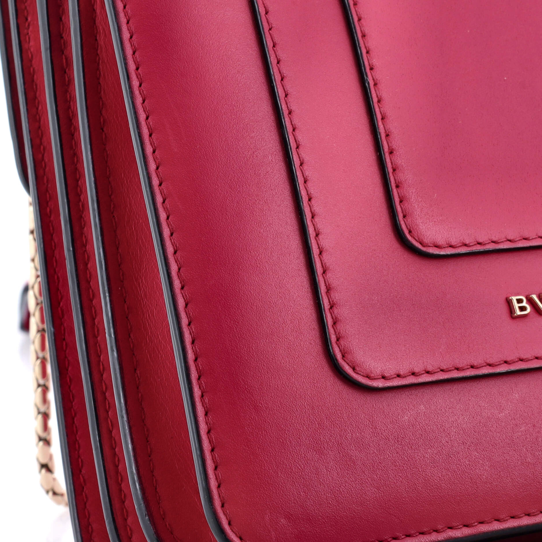 Pre-Loved Bvlgari Serpenti Forever Top Handle Bag Leather Small - Image 6