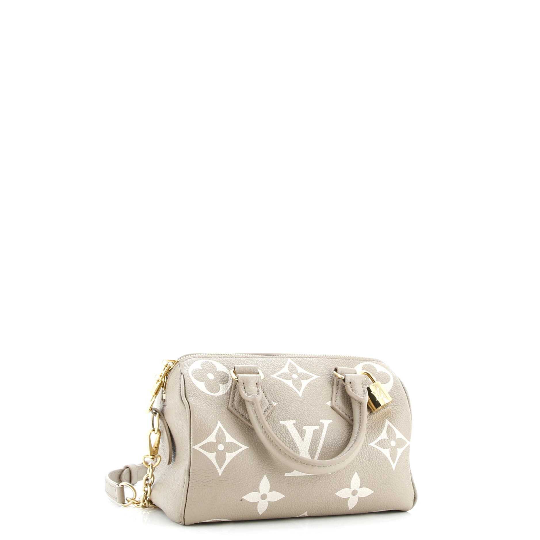 Pre-Loved Louis Vuitton Speedy Bandouliere Bag Bicolor Monogram Empreinte Giant 20 - Image 2