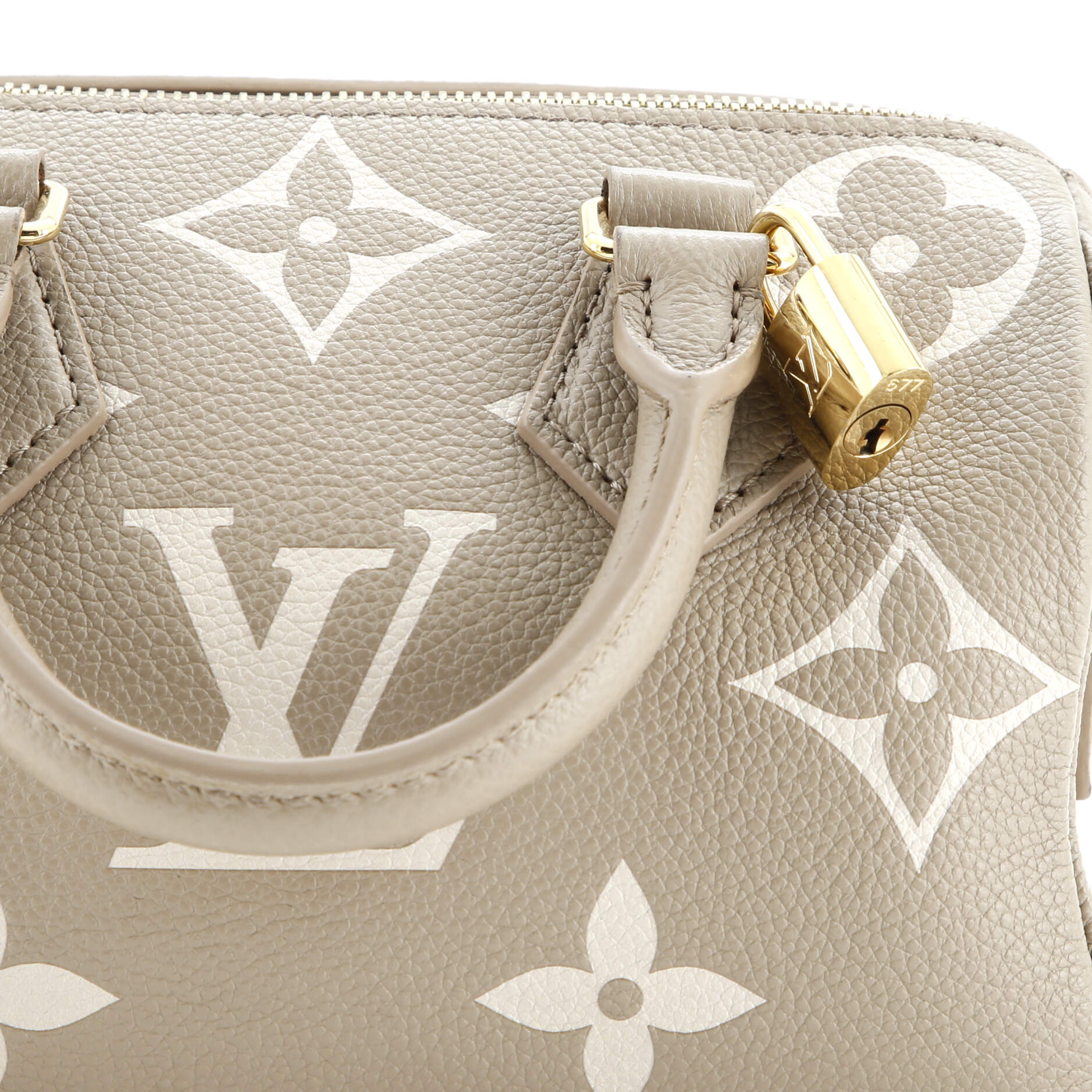 Pre-Loved Louis Vuitton Speedy Bandouliere Bag Bicolor Monogram Empreinte Giant 20 - Image 7