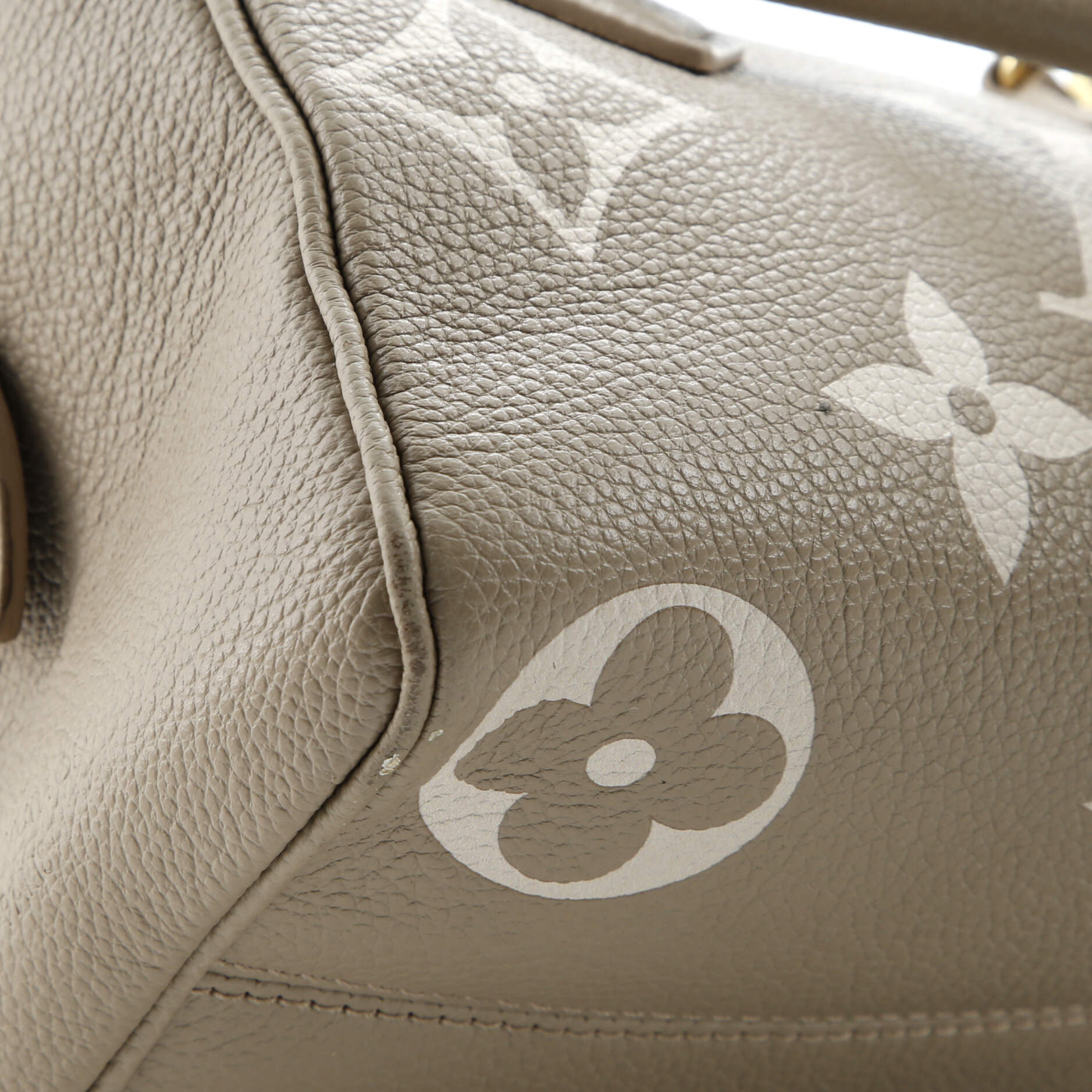 Pre-Loved Louis Vuitton Speedy Bandouliere Bag Bicolor Monogram Empreinte Giant 20 - Image 8