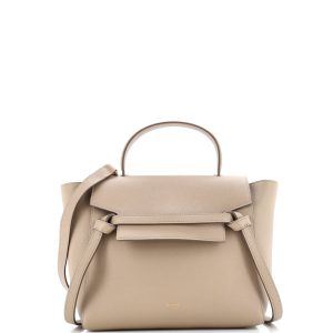 Pre-Loved Celine Belt Bag Textured Leather Micro