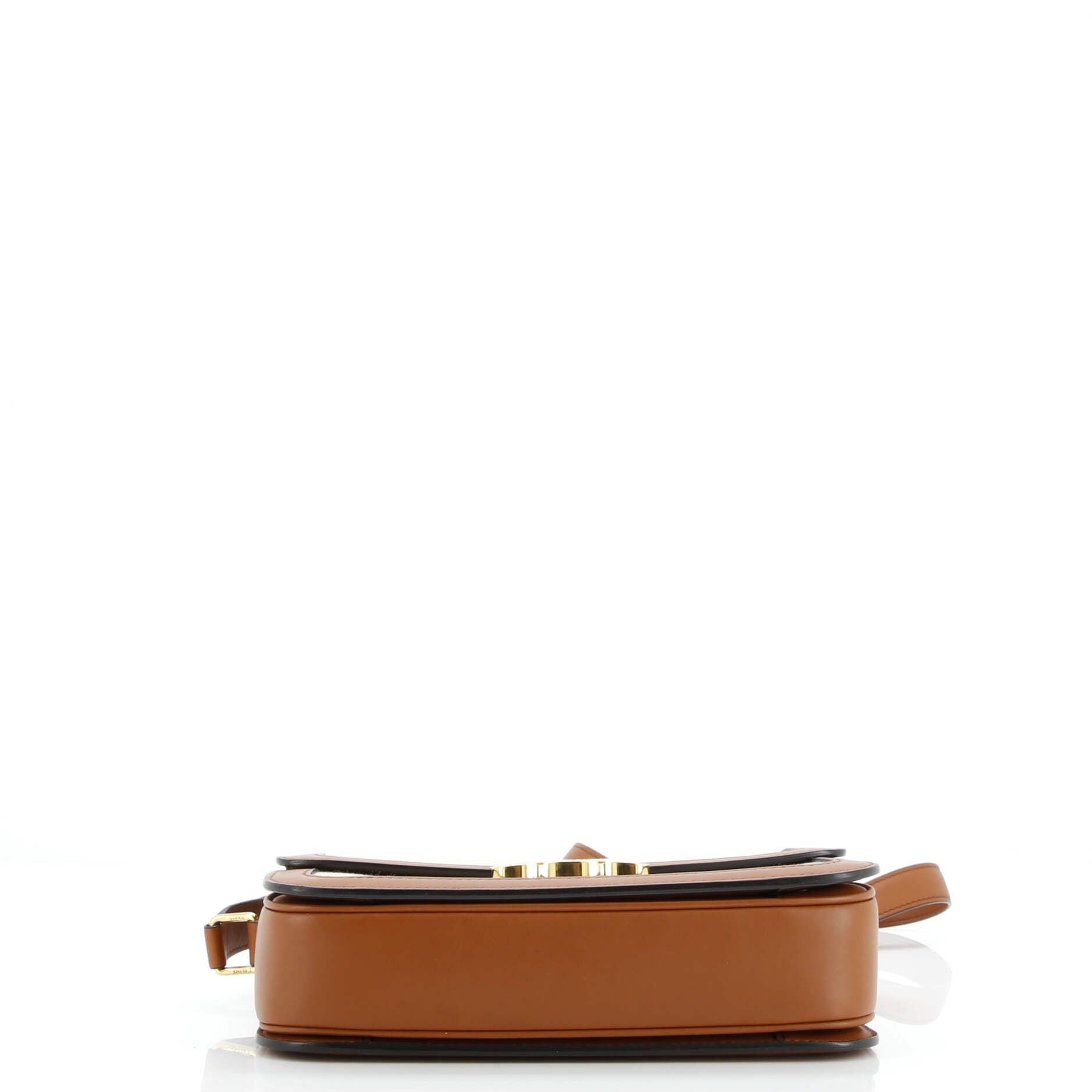 Pre-Loved Celine Triomphe Shoulder Bag Canvas with Leather Medium - Image 8