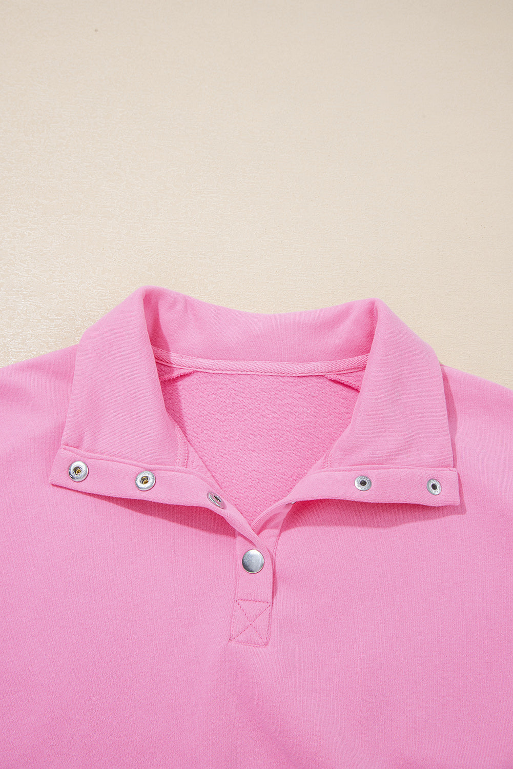 Evangeline Embroidered Flower Buttons Pullover Sweatshirt by Threaded Pear - Image 9