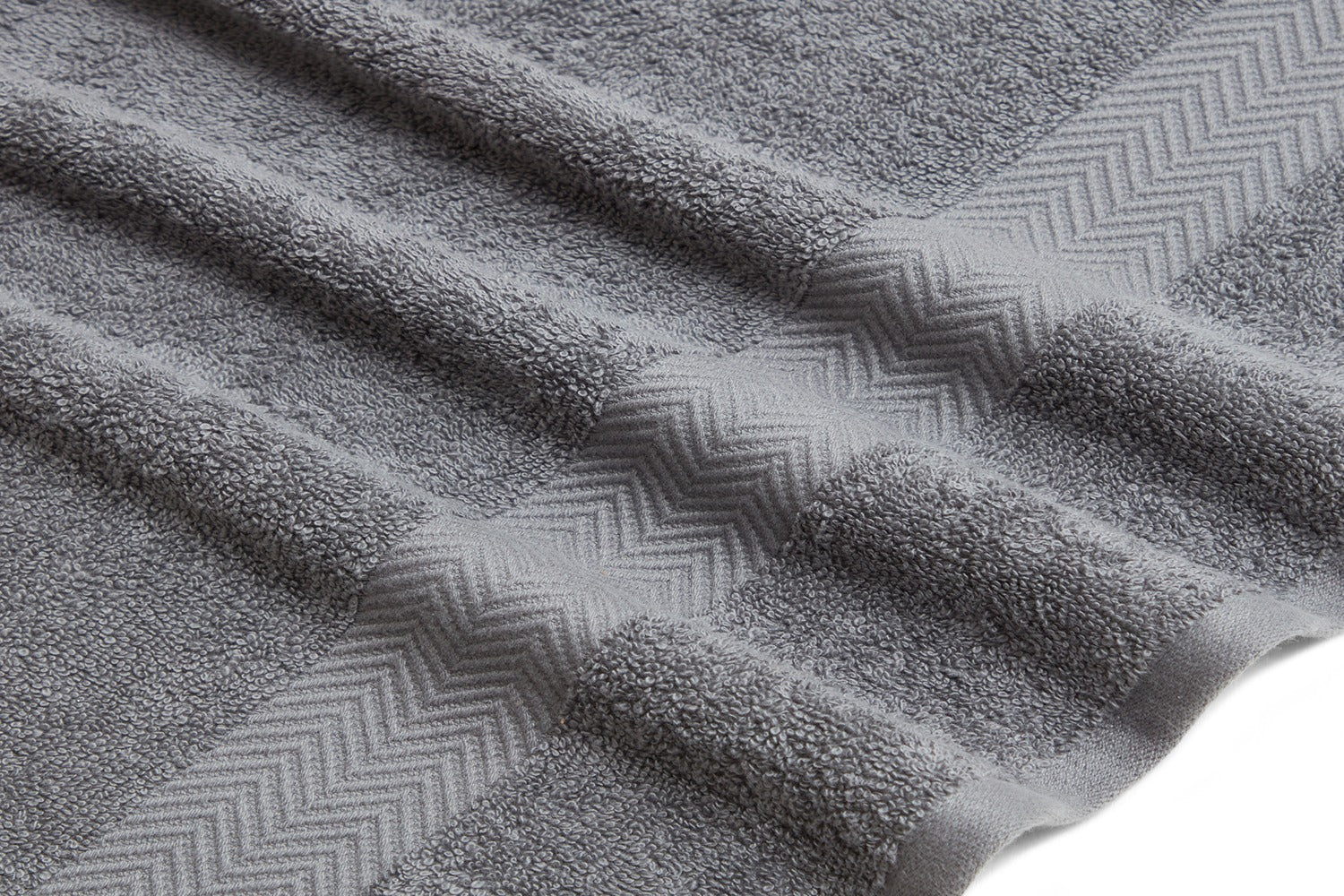 Kathy Ireland 6 Piece Chevron Jacquard Towel Set with Lets Dry - Image 20