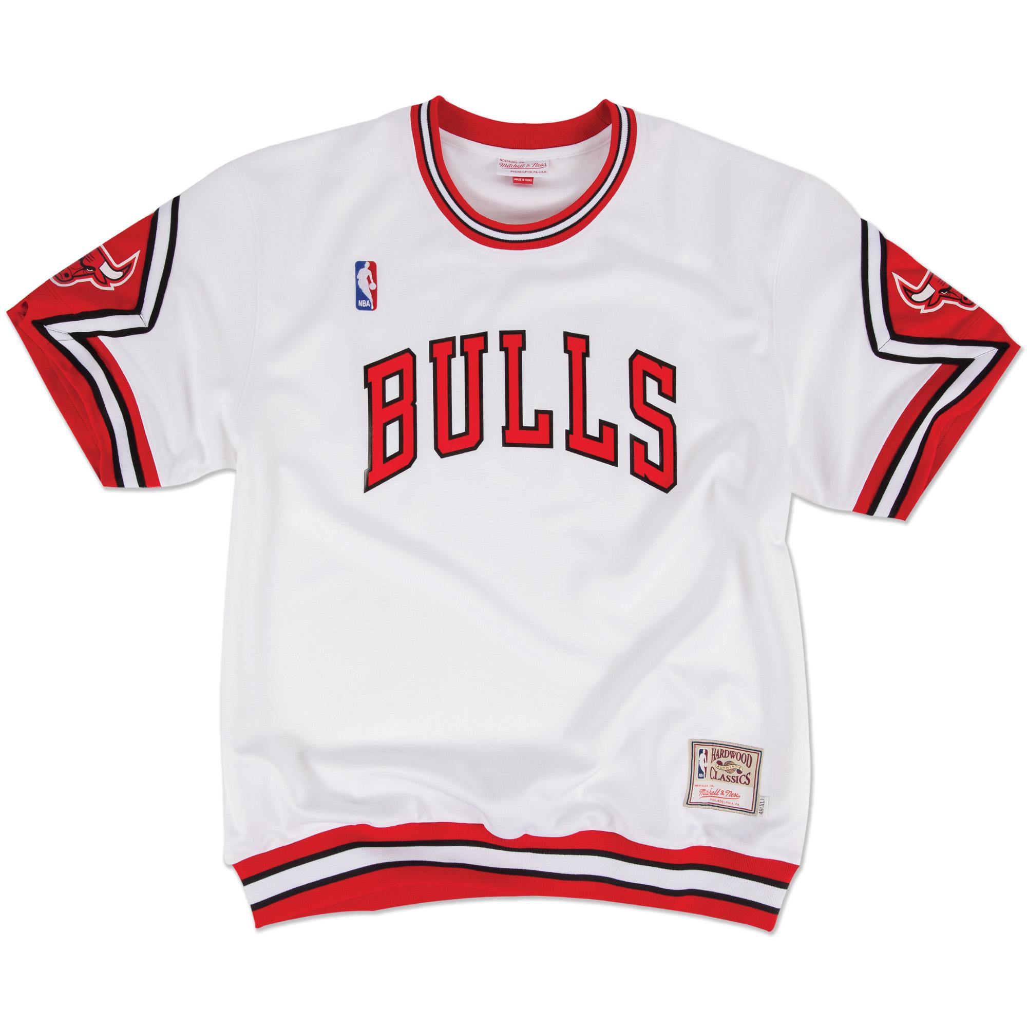 Mitchell & Ness Men's Nba Authentic Shooting Shirt Chicago Bulls White