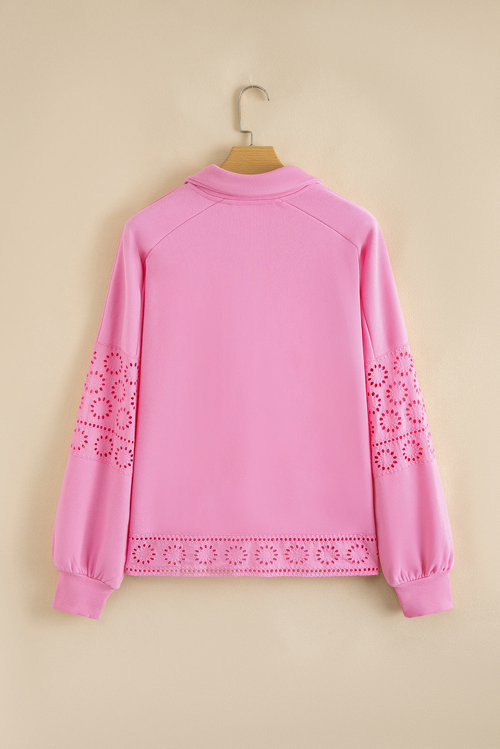 Evangeline Embroidered Flower Buttons Pullover Sweatshirt by Threaded Pear - Image 8