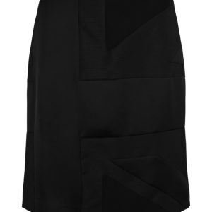 Burberry Intarsia Draped Skirt